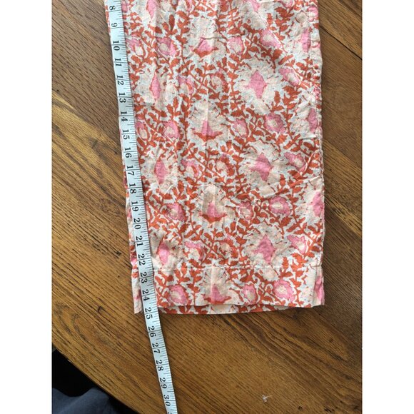 C&C California Womens Pants M Floral Wide Leg Pants Linen Blend - Picture 7 of 10